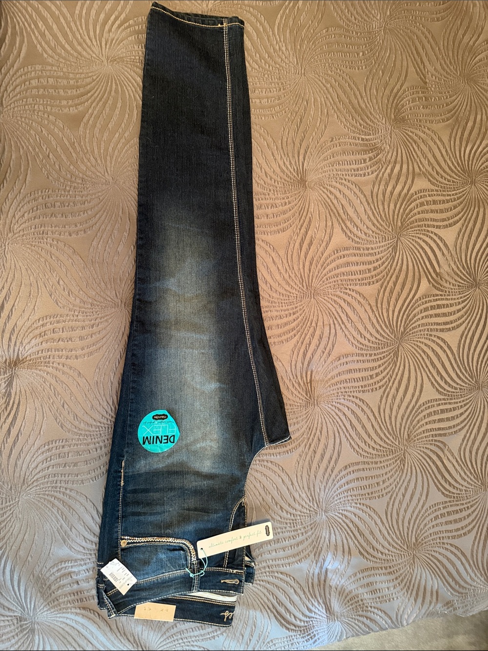 Maurices Dark Blue Denim with Subtle Fade